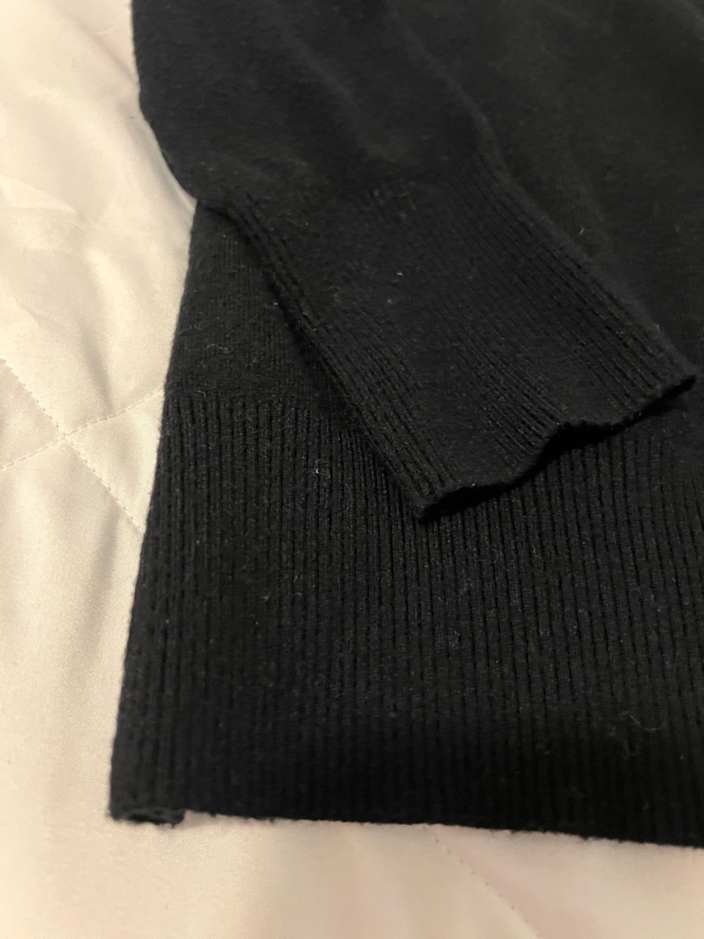 Marled Black Crewneck Sweater - Picture 4 of 9